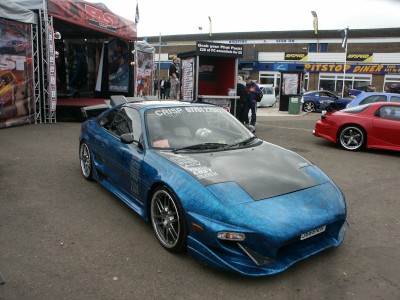 Toyota MR2 Mk2 Marble Effect Black Bonnet : click to zoom picture.